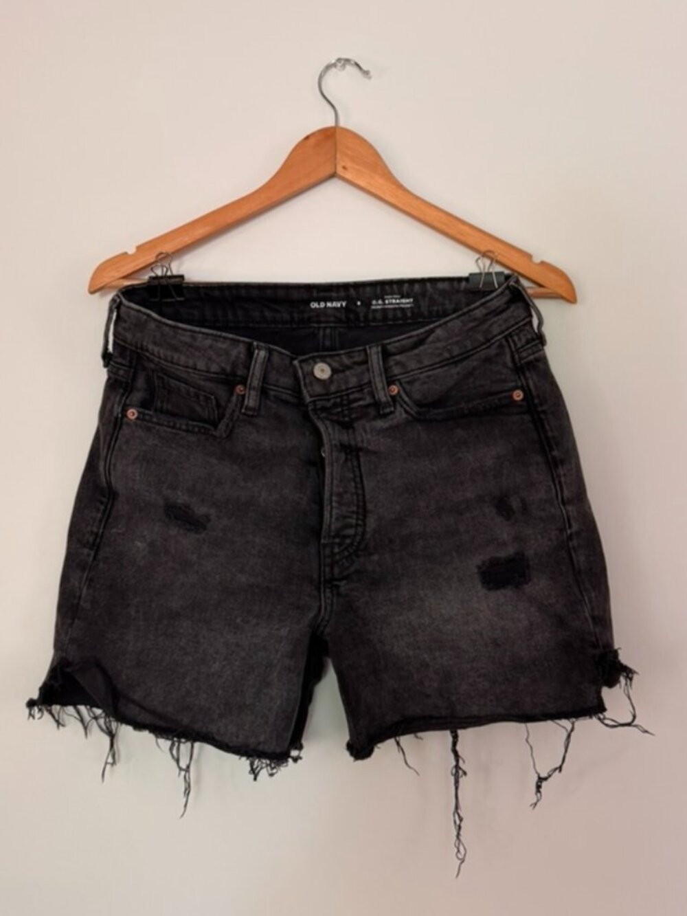 Old Navy "High-Rise O.G. Straight Secret-Smooth Pocket" shorts